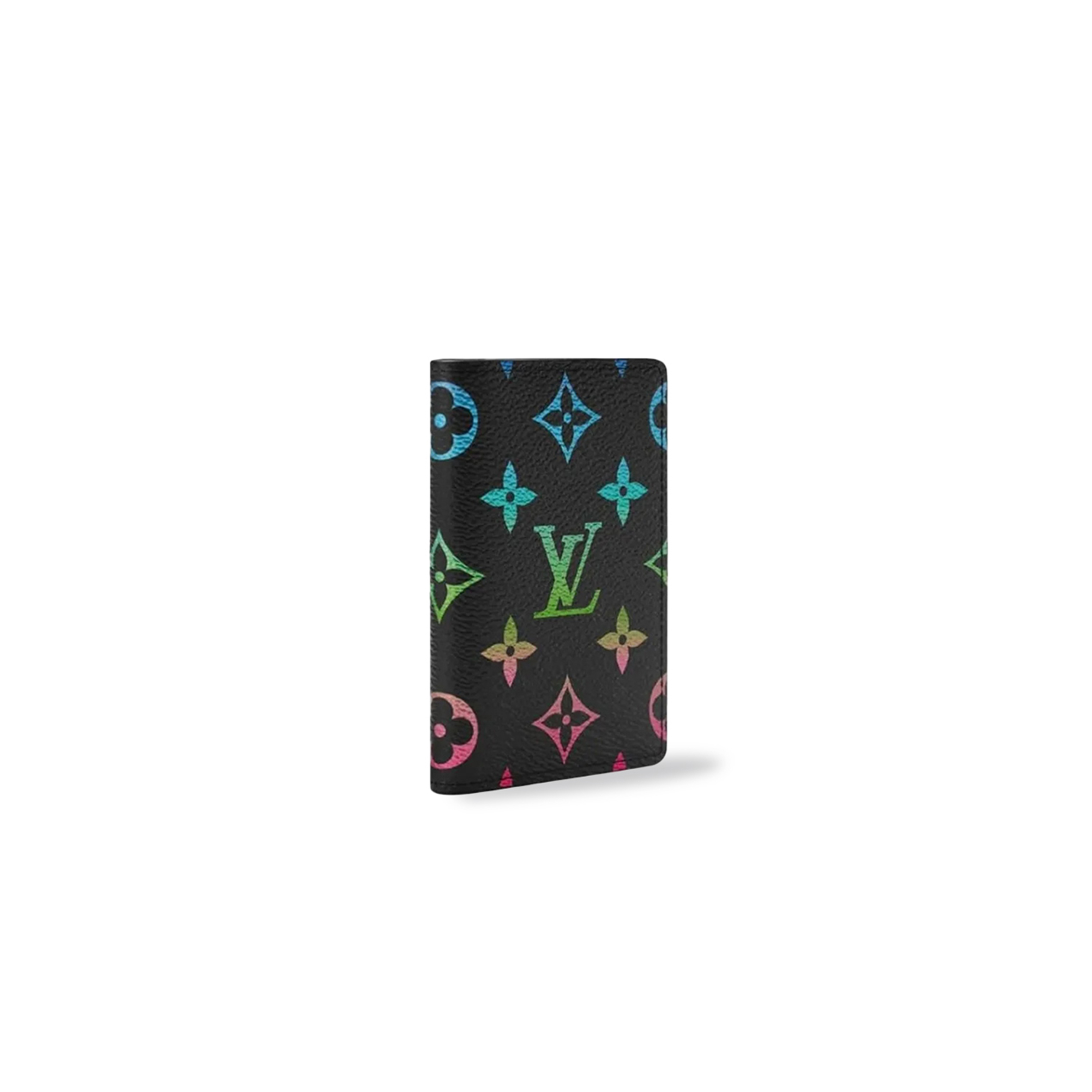 LOUIS VUITTON MASTER MURAKAMI MONOGRAM GRADIENT PRINT ALL OVER CARD HOLDER BLACK M14134 (11*7.5*1cm)
